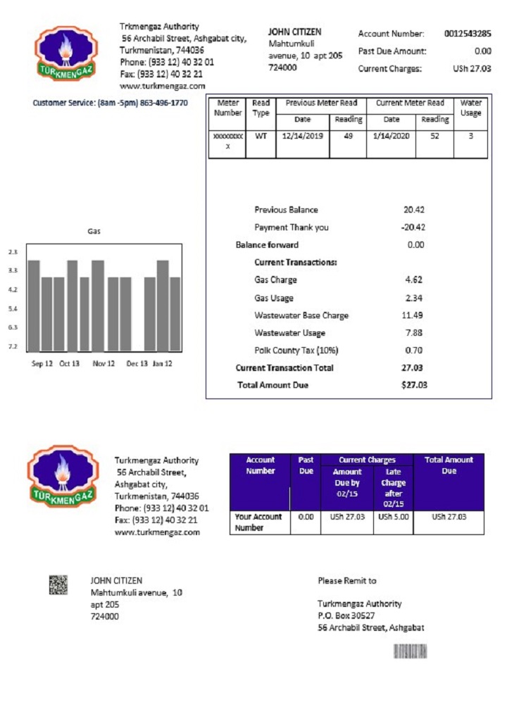  Minol USA business utility bill 